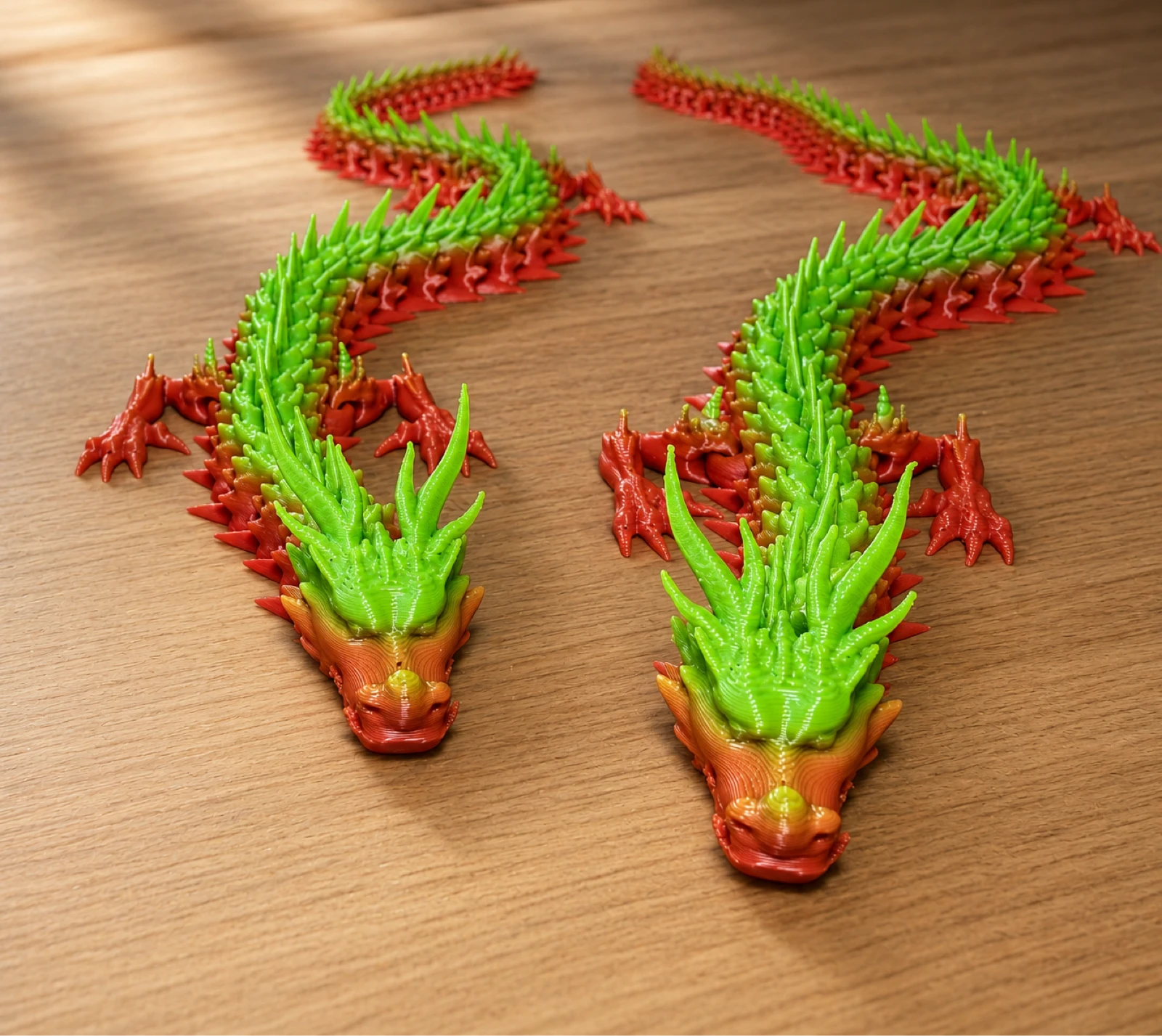 🐉 Dragão Oriental Articulado XL | Impressão 3D Multicor | Peça Colecionável